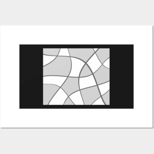 Abstract - gray, black and white. Posters and Art